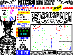 Retrobsesion title screen for ZX Spectrum